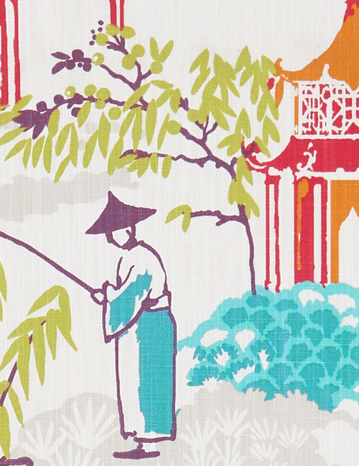 Ткань Clarke & Clarke Oriental Garden F1290/05