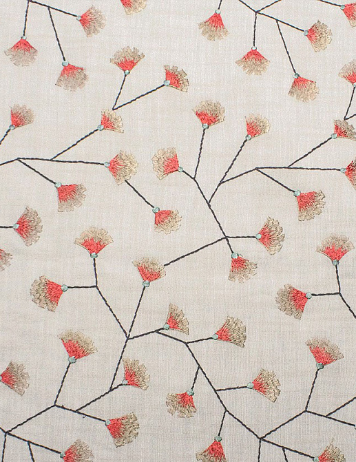 Ткань Dana Panorama Daisy/Rio morning Daisy/Coral