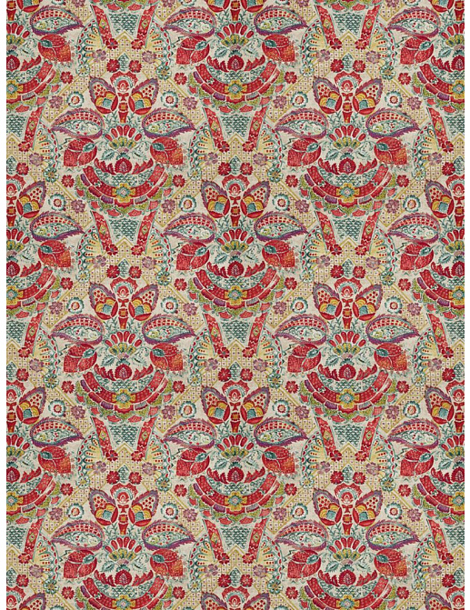 Ткань Fabricut Vignettes Vol.XIII Ruby Heinrich/Raspberry