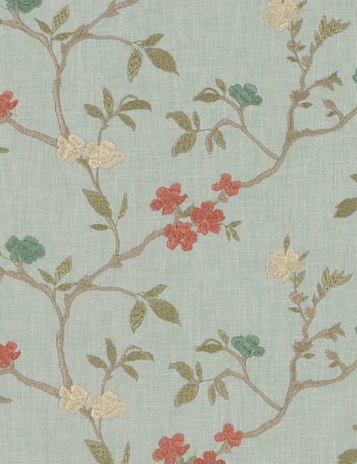 Ткань Duralee Pirouette - Aquarmarine, Seaglass, Mermaid DA61799/28