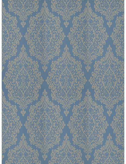 Ткань Fabricut Chromatics Vol.XXV Indigo Triumph Damask/Delft