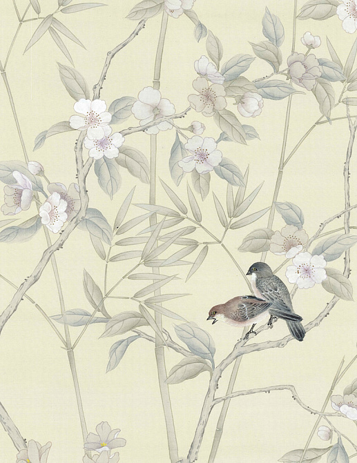 Обои Paul Montgomery Studio Murals For Unique Walls Palace Garden Cream/Cream