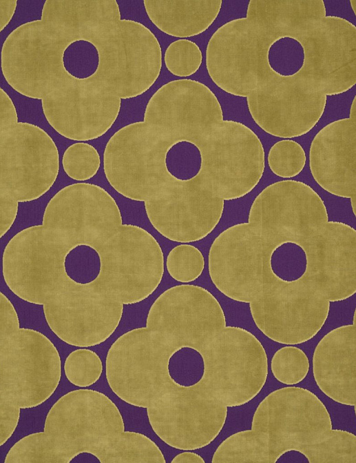 Ткань Orla Kiely Wovens-Volume One VelvetSpotFlower/Purple