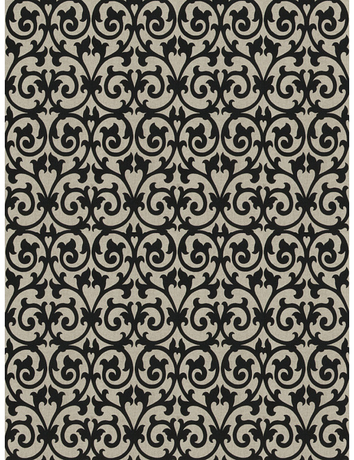 Ткань Fabricut Chromatics Vol.XXIII Charcoal Ezekiel scroll/Onyx