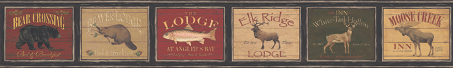 Бордюр York Lake Forest Lodge LM7941BD