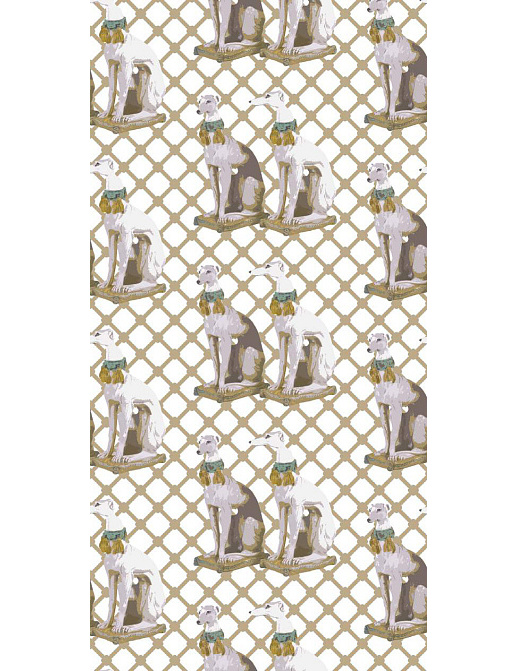 Обои Nicolette Mayer Regency Moderne Regal Greyhound/Luxe