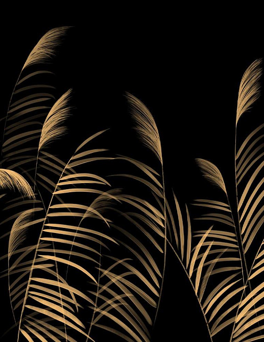 Панно и фотообои Fresq Classic & Geo GRASS / M00 / GOLD 
