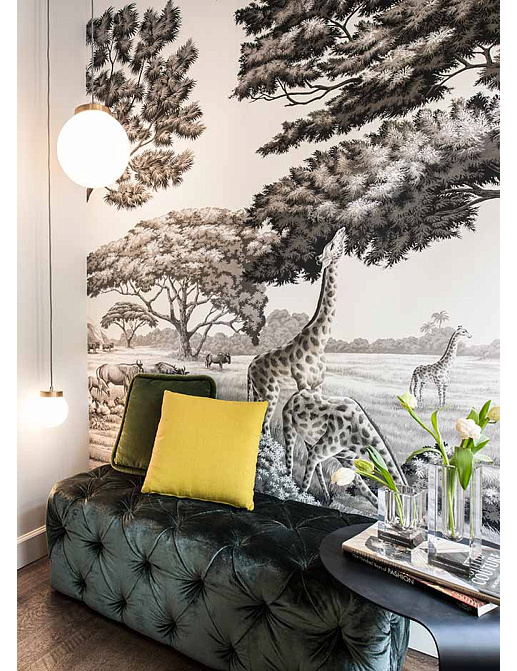 Обои De Gournay Papiers Peints Panoramiques African Savannah/E-24