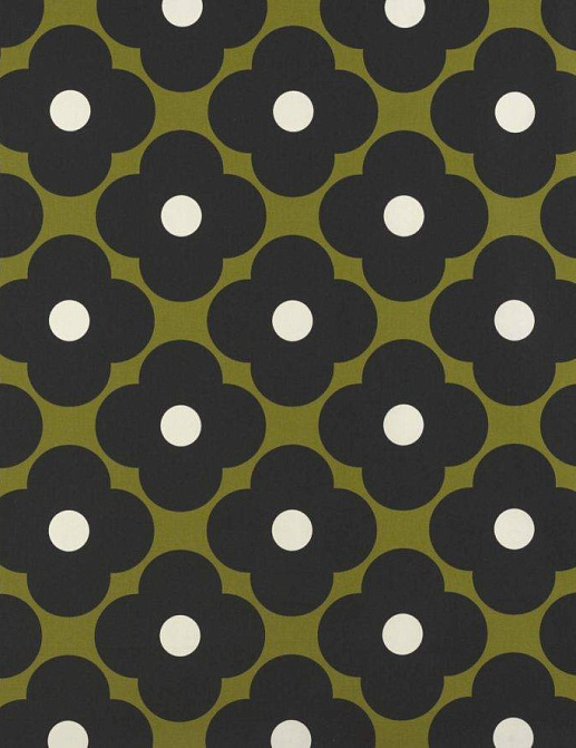 Ткань Orla Kiely Prints-Volume One SpotFlower/Seagrass