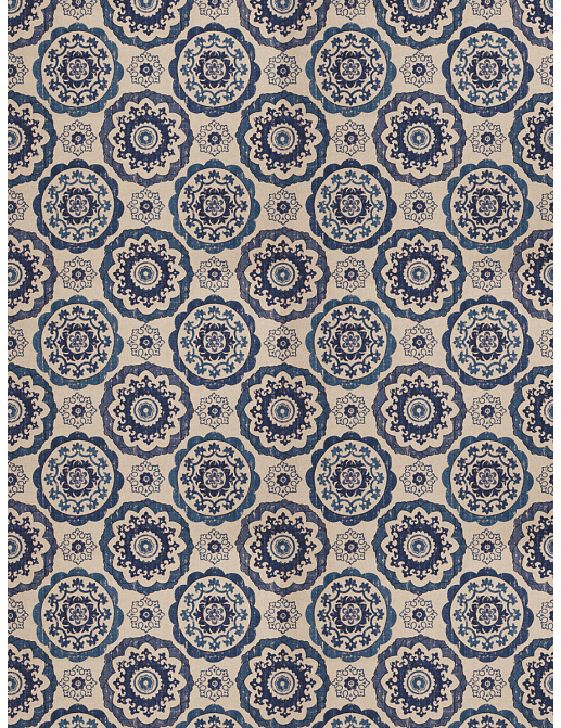 Ткань Fabricut Vignettes Vol.XIV Indigo Good judgment/Lapis
