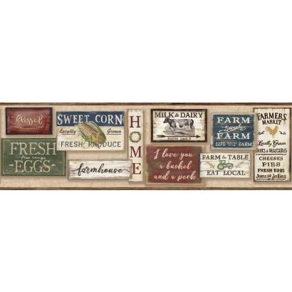 Бордюр York Rustic Living LG1362BD