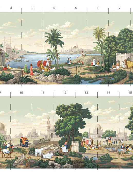 Обои Paul Montgomery Studio Book of Murals (Mural Sources) PN-310-ND/Sepia