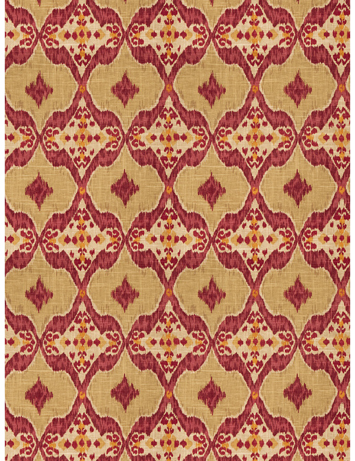 Ткань Fabricut Isabelle Borchgrave Mulberry Nomadic/Mulberry