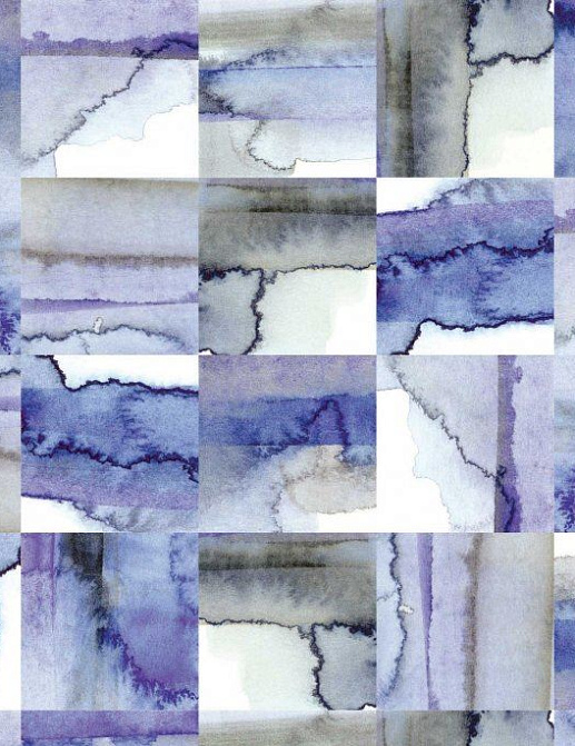 Обои Newmor Premier Watercolour-Tiles/Cobalt
