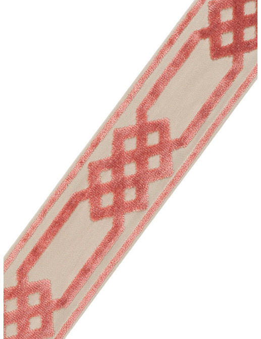 Ткань Stroheim Gouache Diamond Hexagon/Coral