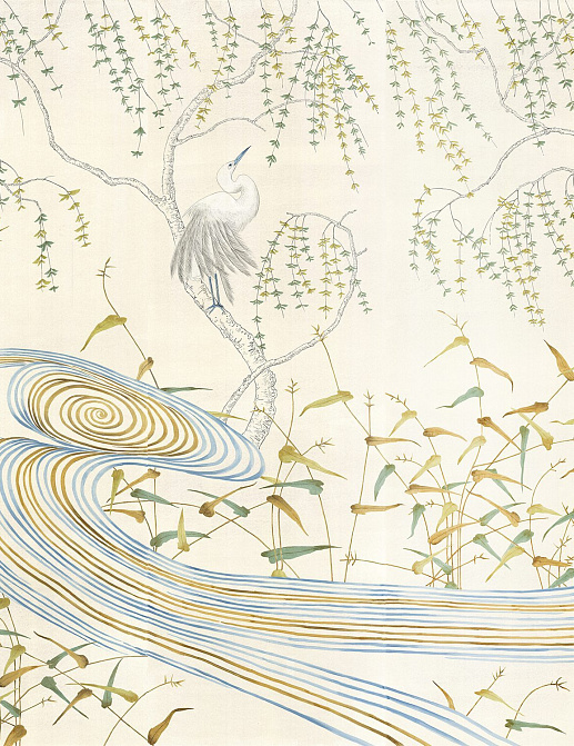 Обои Paul Montgomery Studio Fine Painted Wallpapers Kimono