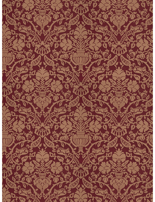 Ткань Stroheim Palace Silks Amber Glow Baring Damask/Garnet