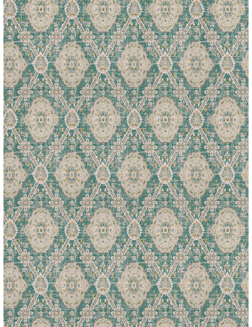 Ткань Fabricut Chromatics Vol.XXIV Mineral Luxor vintage/Peacock