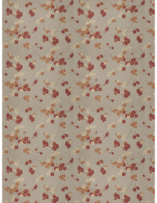 Ткань Fabricut Chromatics Vol.XXV Coral Trochee floral/Autumn
