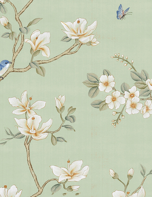 Обои Paul Montgomery Studio Murals For Unique Walls Palazzo Green/Green