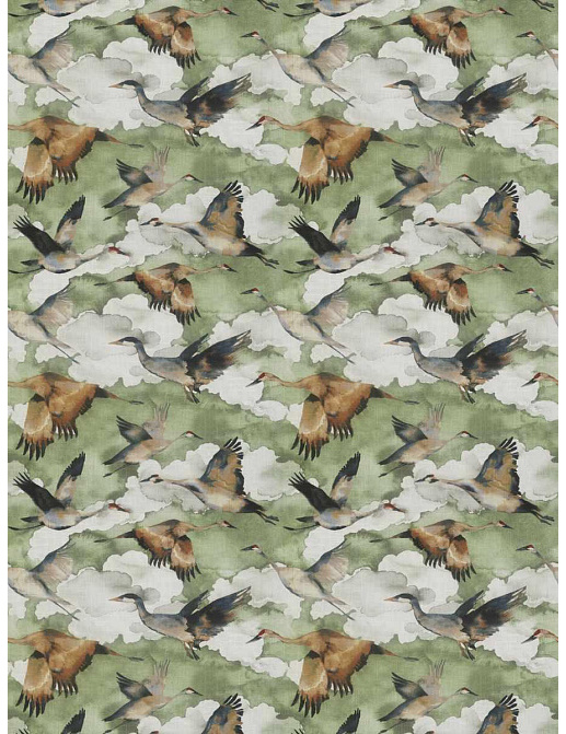 Ткань Fabricut Natural Nuances Vignettes Juniper Flybird/Moss
