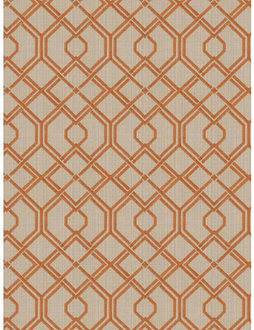 Ткань Fabricut Modern Nuances Lacquer Marley/Tangerine