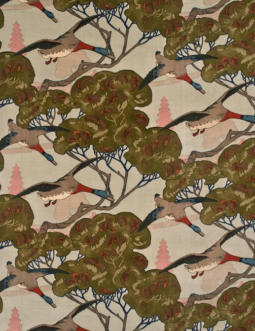 Ткань Mulberry Flying Ducks Velvet FD258/H22