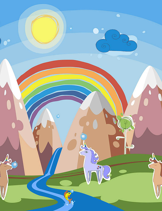 Обои Wall Street Unicorn Valley 20705
