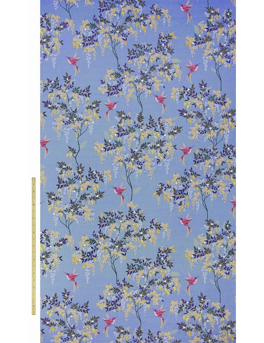 Ткань Sara Miller Volume 1 HummingbirdVelvetCornflowerBlue
