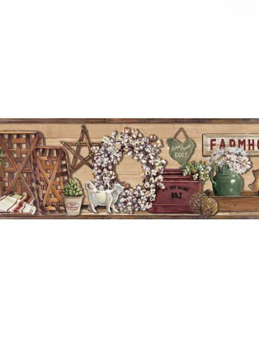 Бордюр York Rustic Living LG1301BD