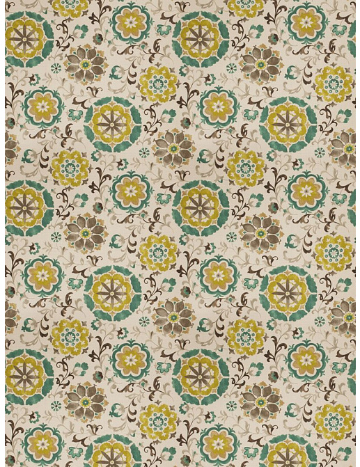 Ткань Fabricut Vignettes Vol.XIII Turquoise Padilla/Oasis