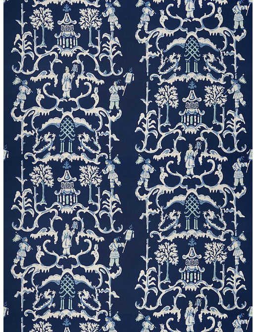 Ткань Stroheim Dana Gibson Prints II Folly/Navy