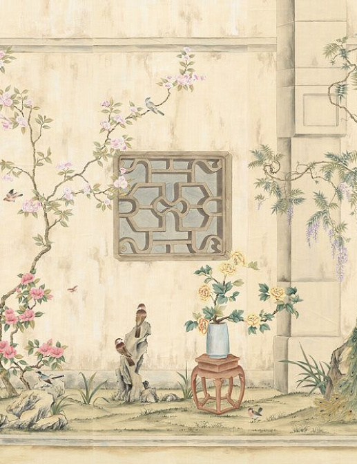 Обои Paul Montgomery Studio Fine Painted Wallpapers Emperors Garden