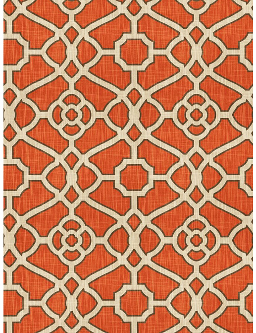 Ткань Fabricut Vignettes Vol.XIV Exotic Red Allegiance/Mandarin