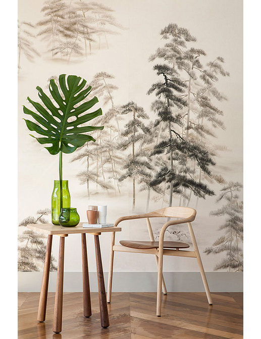 Обои De Gournay Japanese & Korean Abstract Pines/K-18