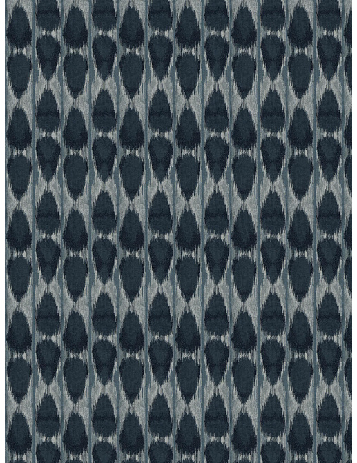 Ткань Fabricut Luxe Nuances Sapphire Forest DubaiIkat/Indigo