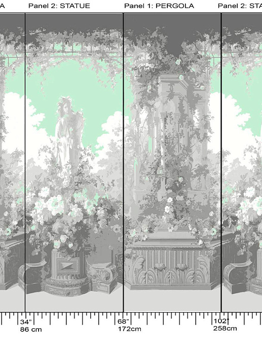 Панно и фотообои Nicolette Mayer Regence Redux Jardin Defosse/Brandun