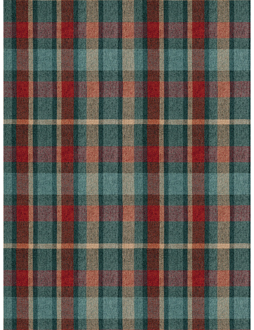Ткань Fabricut Color Studio Vol.VIII Peacock Calais plaid/Peacock