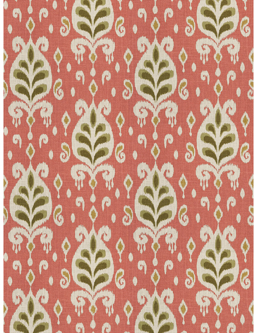 Ткань Fabricut Charlotte Moss Coral Bimini/Coral