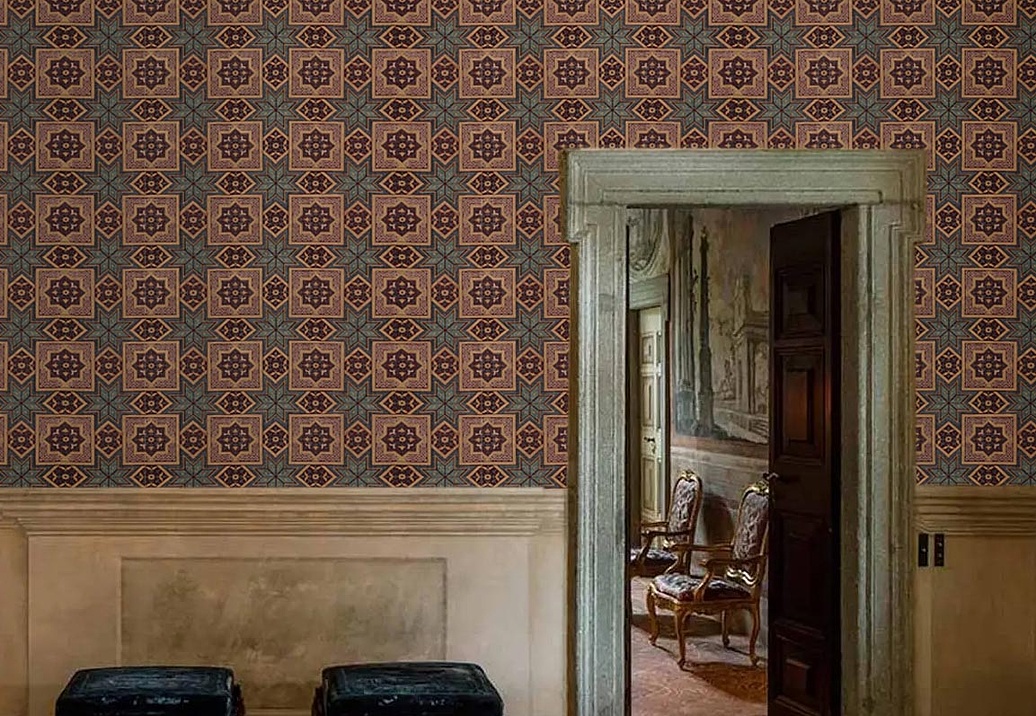 Панно и фотообои Iksel Repeat Design Wallpapers Alhambra Checks RW907/cs01/Original