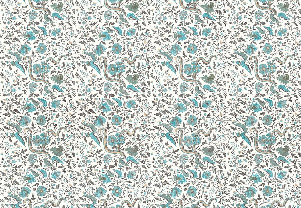 Панно и фотообои Iksel Repeat Design Wallpapers Indienne RW306/cr53/Turquoise