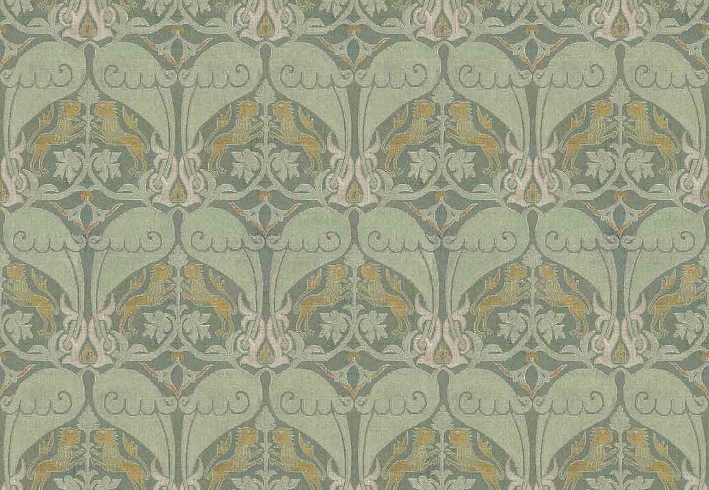 Панно и фотообои Iksel Repeat Design Wallpapers Nasrid Lions RW916/cr60/Sage