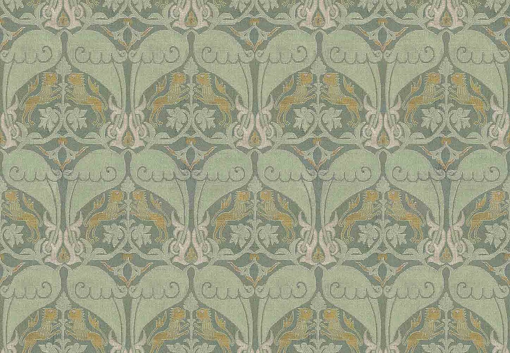 Панно и фотообои Iksel Repeat Design Wallpapers Nasrid Lions RW916/cr60/Sage