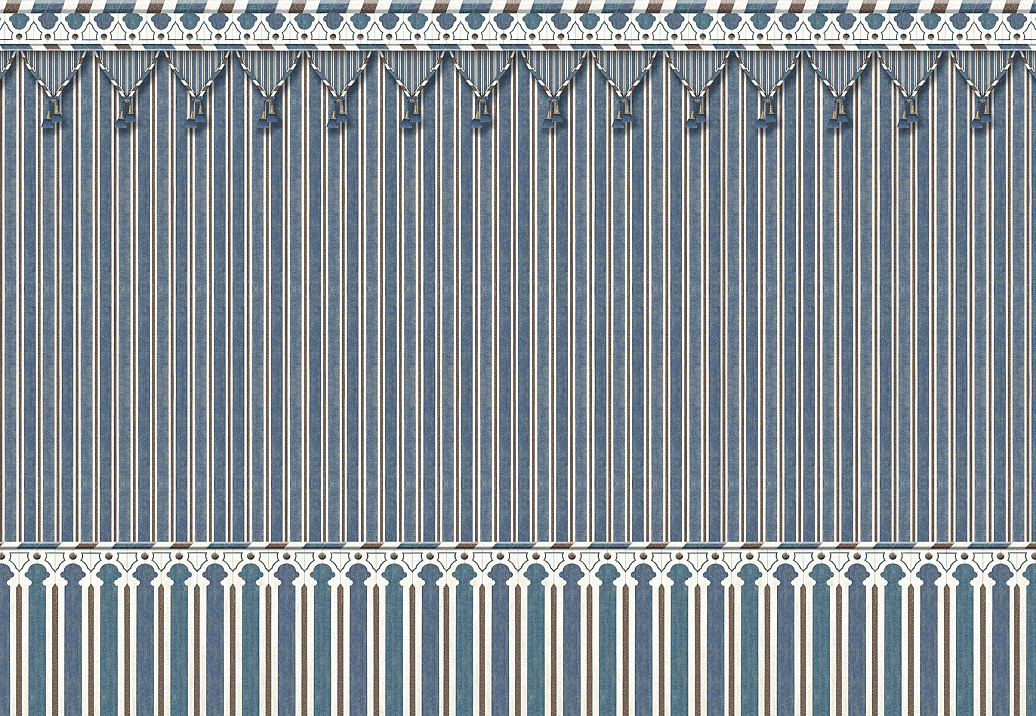 Панно и фотообои Iksel Standart Scenic Decors Kubilai's Tent SC112/cs43/Blue