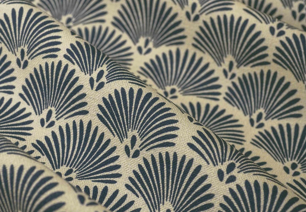 Ткань Fabricut Natural Layers Multipurpose Horizon Kelebek/Navy