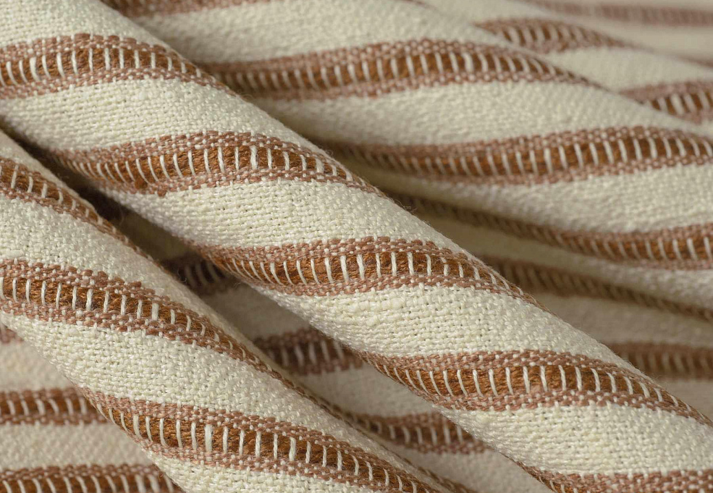 Ткань Fabricut Natural Layers Multipurpose Cedar Sage EtnaStripe/Rust