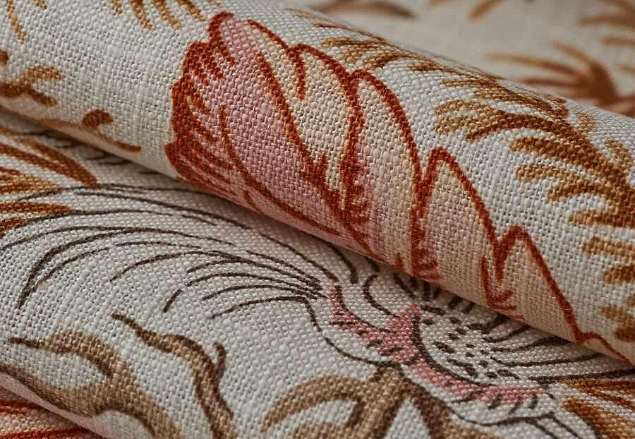 Ткань Fabricut French General Vignettes Jardin Gardinier/Coral