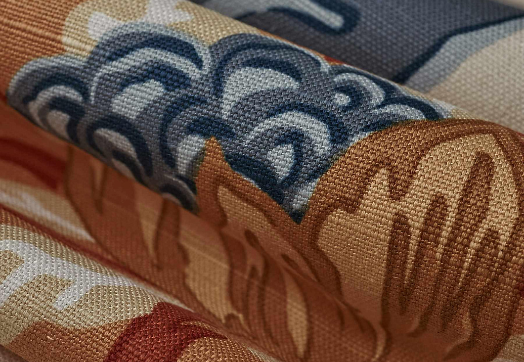 Ткань Fabricut French General Vignettes Indigo Delphine/Sienna