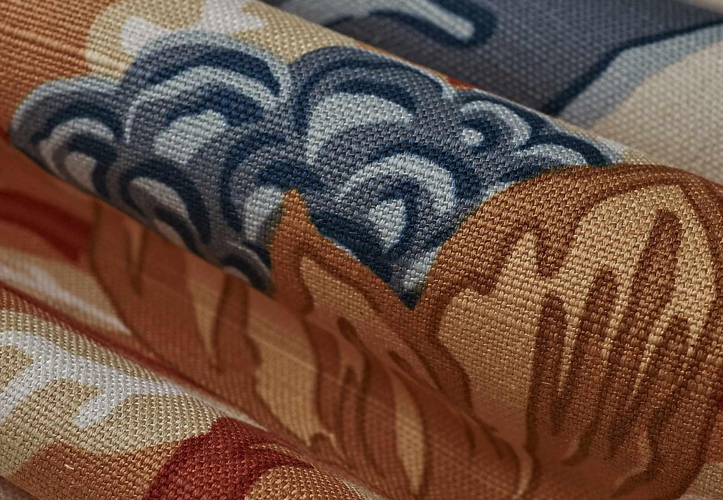 Ткань Fabricut French General Vignettes Indigo Delphine/Sienna