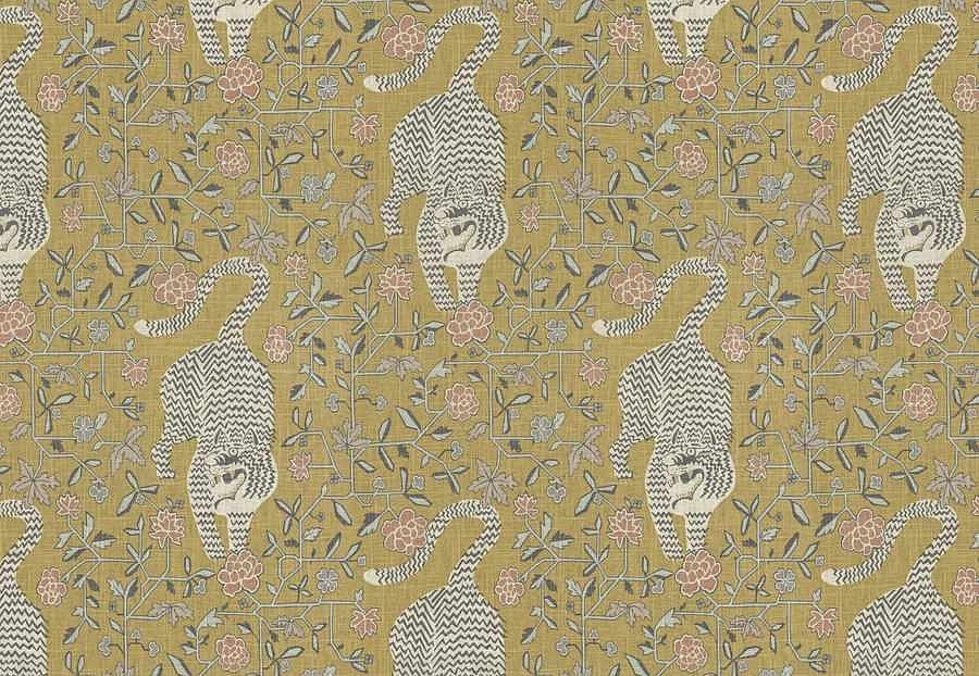 Ткань Fabricut Lemieux Material Archive Heirloom Neutrals Troyes/Ochre